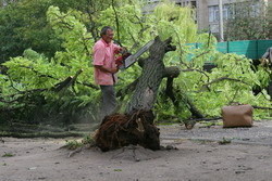 На Мелитополь обрушился ураган 